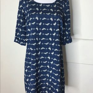 Lily Rose mid length navy blue dress